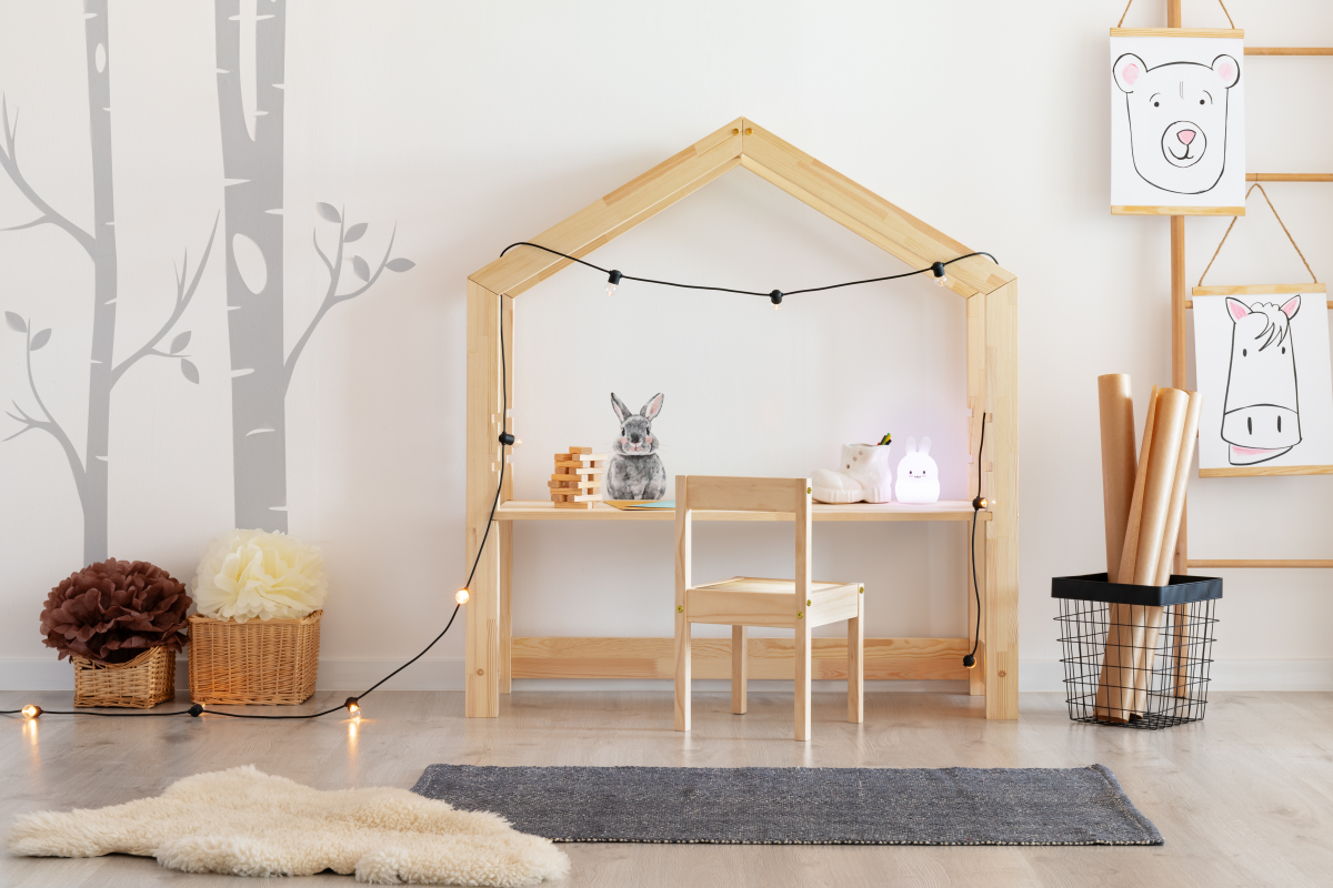 Bureau enfant en bois CHARLIE